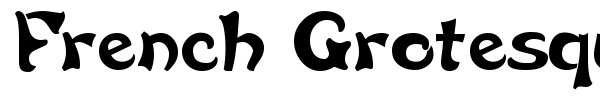 French Grotesque font