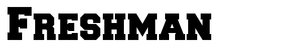 Freshman font
