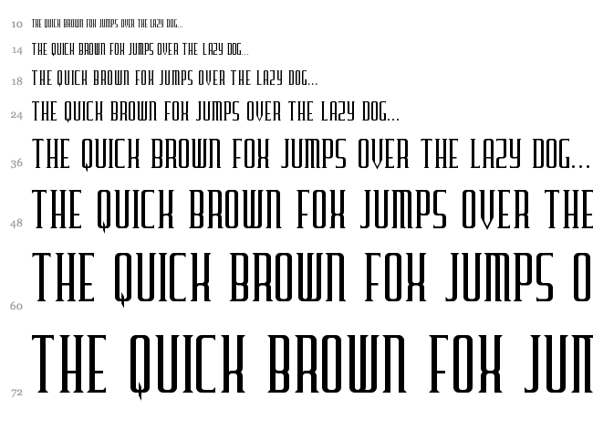 Furgatorio font waterfall