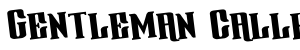 Gentleman Caller font