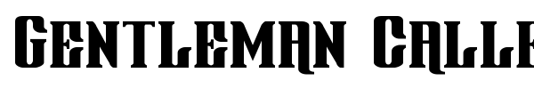 Gentleman Caller font preview