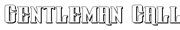 Gentleman Caller font preview