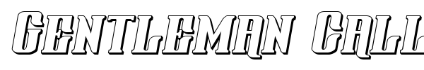 Gentleman Caller font preview