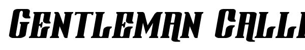 Gentleman Caller font preview