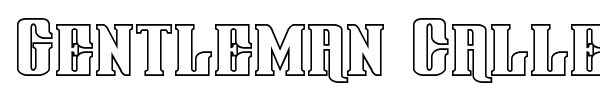 Gentleman Caller font preview