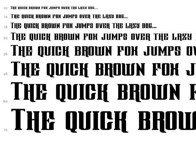 Gentleman Caller font waterfall