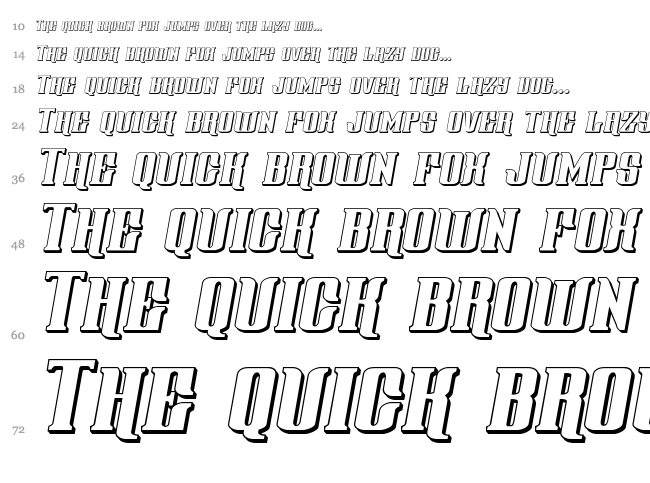 Gentleman Caller font waterfall