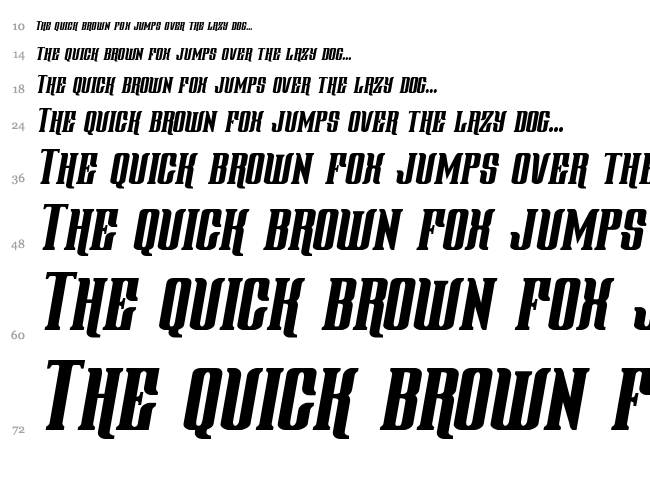 Gentleman Caller font waterfall