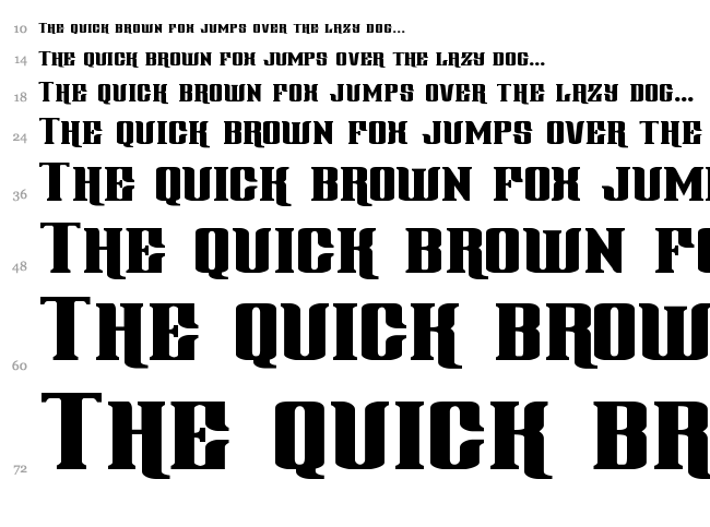 Gentleman Caller font waterfall