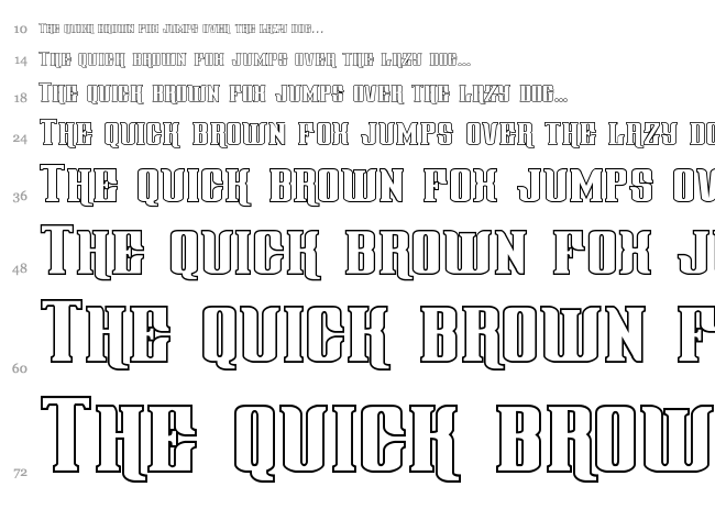 Gentleman Caller font waterfall