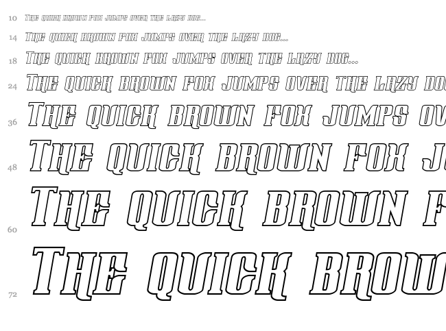 Gentleman Caller font waterfall