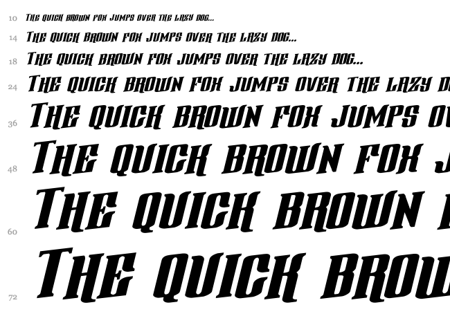 Gentleman Caller font waterfall