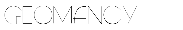 Geomancy font