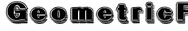 GeometricFog font