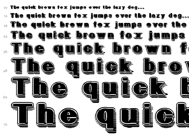 GeometricFog font waterfall
