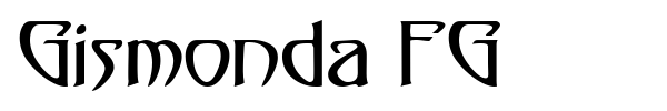 Gismonda FG font