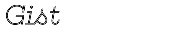 Gist font