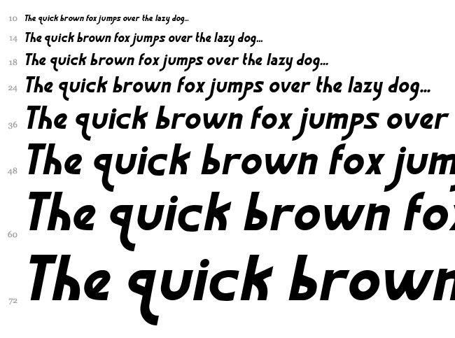 Graphisme font waterfall