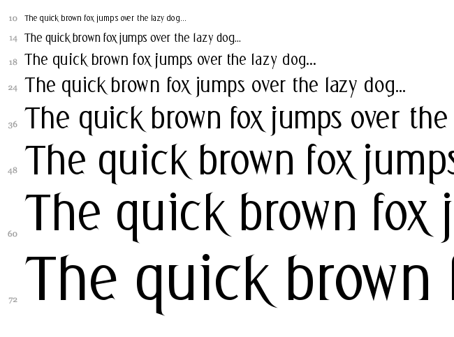 Greetings font waterfall