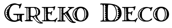 Greko Deco font