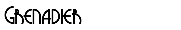 Grenadier font