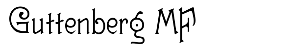 Guttenberg MF font