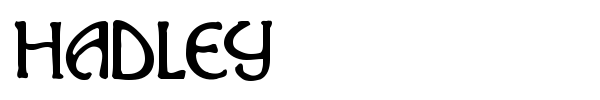 Hadley font
