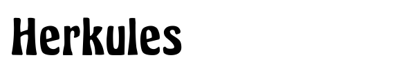 Herkules font preview
