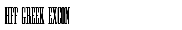 HFF Greek ExCon font