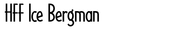 HFF Ice Bergman font