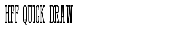 HFF Quick Draw font