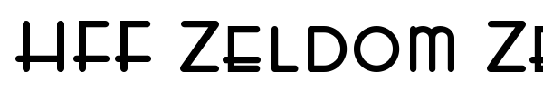 HFF Zeldom Zen font