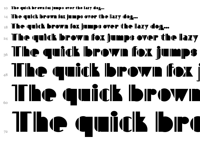 High Five font waterfall