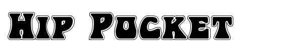 Hip Pocket font preview