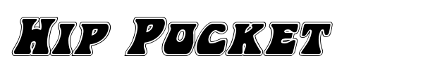 Hip Pocket font preview