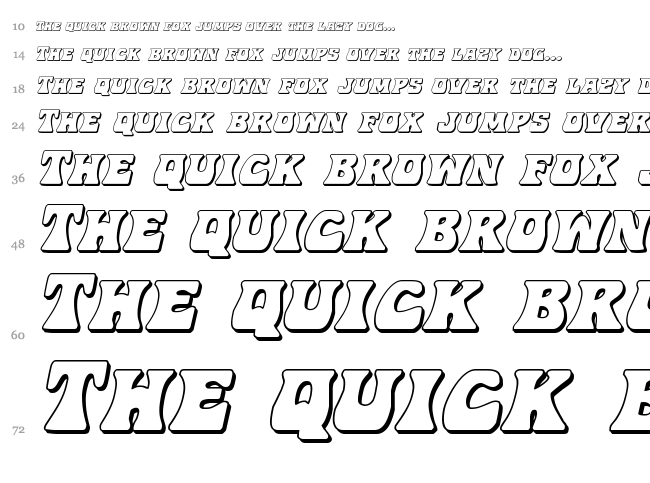 Hip Pocket font waterfall