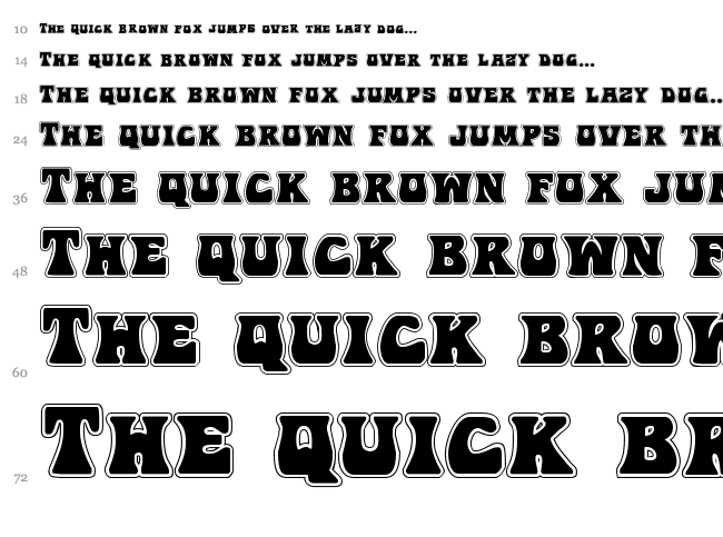 Hip Pocket font waterfall