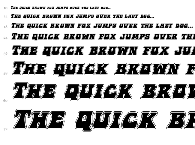 Hip Pocket font waterfall
