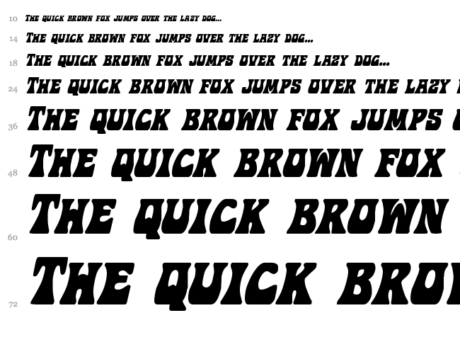 Hip Pocket font waterfall