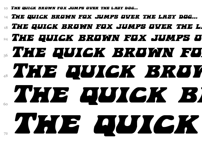 Hip Pocket font waterfall