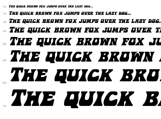 Hip Pocket font waterfall