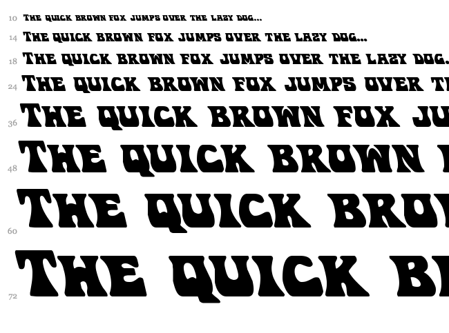 Hip Pocket font waterfall