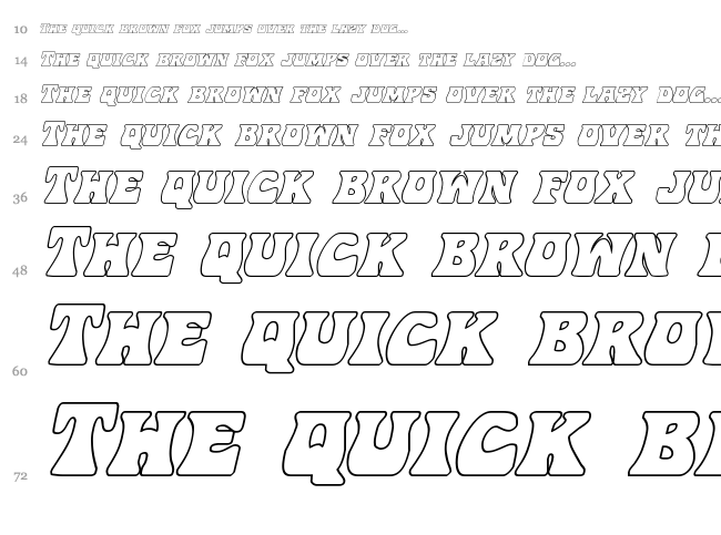 Hip Pocket font waterfall