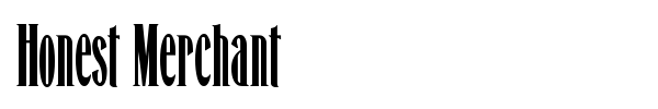 Honest Merchant font