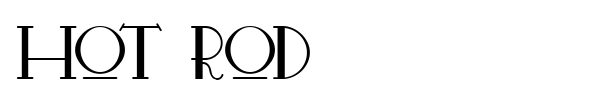 Hot Rod font