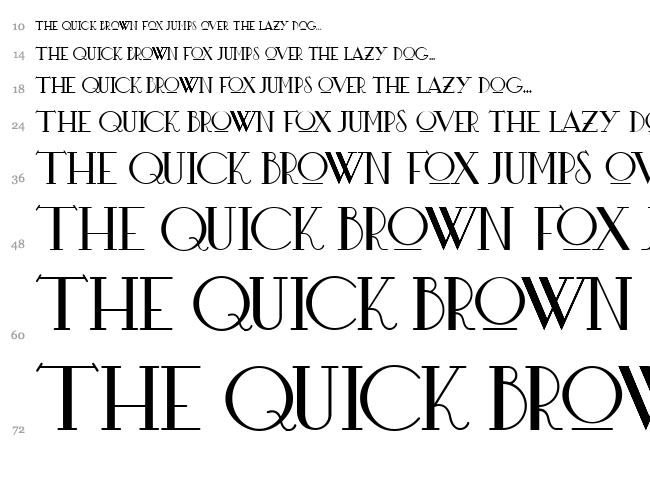 Hot Rod font waterfall