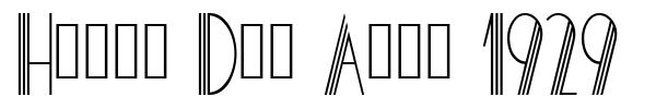 Hotel Des Arts 1929 font preview