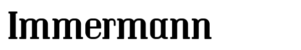 Immermann font