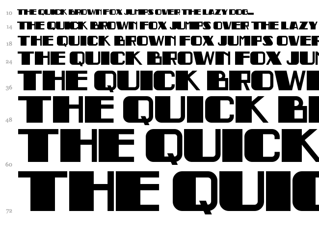 Indochine NF font waterfall