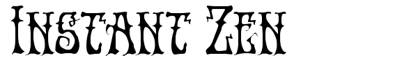 Instant Zen font preview